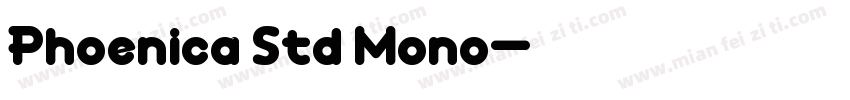 Phoenica Std Mono字体转换